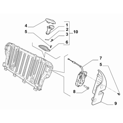 FIAT Abarth 500e 2023-Present Rear Seat Screw