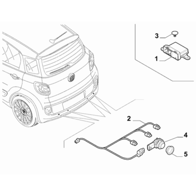 FIAT 500L 2012-2022 Signalling Devices Ring