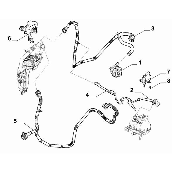 FIAT 500X 2016-Present Radiator And Leads Screw And Washerassy