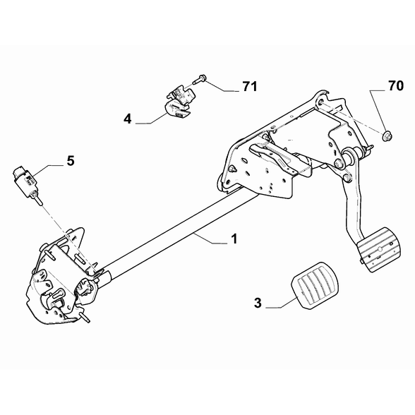 FIAT Doblo 2023-Present Foot Brake Control Screw