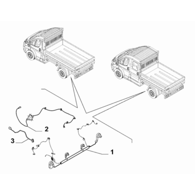 FIAT Ducato 2021-Present Additional Cables Assemblage Cable Harness