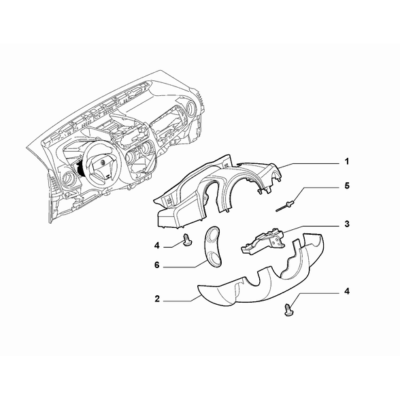 FIAT Doblo 2011-2022 Instrument Panel Screw
