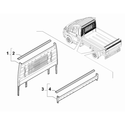 FIAT Ducato 2021-Present Bed, Front Ends And Sides Framing