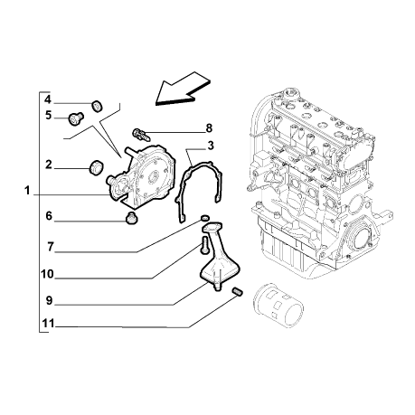 FIAT Abarth Punto Evo 2010-2013 Lubrication System Seal Gasket