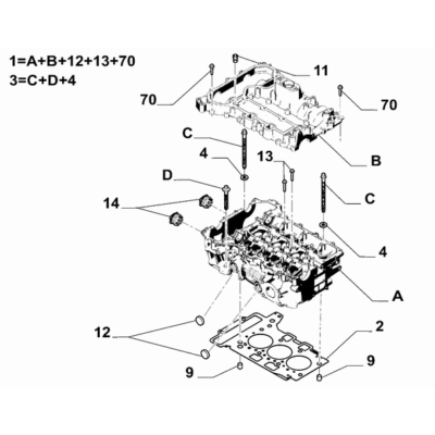 FIAT 600 2023-Present Crankcase And Cylinder Head Clamping Kit
