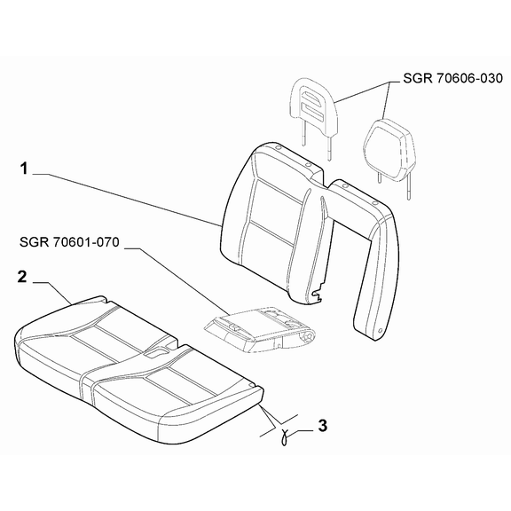 FIAT Ducato 2006-2020 Front Seat Lining Hook