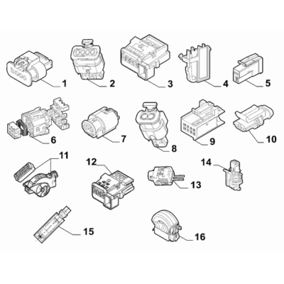 FIAT 600 2023-Present Cable Assembly Connectors Connector Kit
