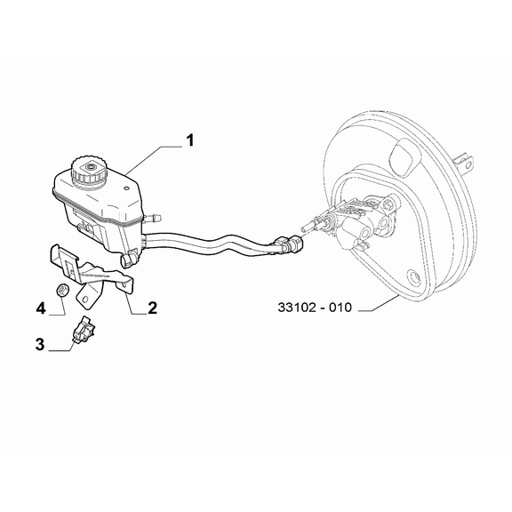 FIAT Fiorino 2022-Present Hydraulic Brake System Nut