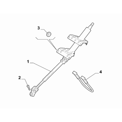 FIAT Fiorino 2007-2021 Steering Gear Cable