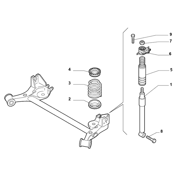 FIAT 500L 2012-2022 Rear Suspension Spring