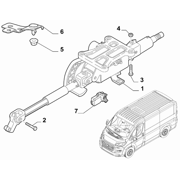 FIAT Ducato 2021-Present Steering Gear Nut