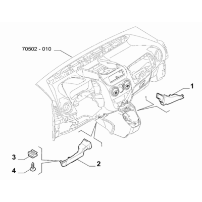FIAT Fiorino 2022-Present Ventilation And Heating Air Ducting