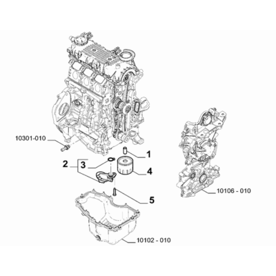FIAT 500 2016-Present Lubrication System Screw