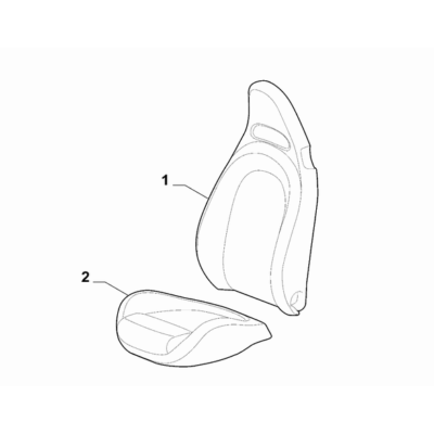 FIAT Abarth 595 2012-Present Front Seat Lining Cushion Lining