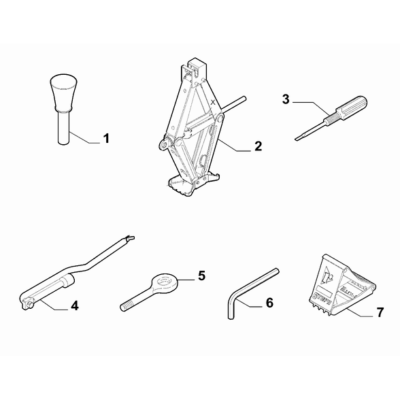 FIAT 500L 2012-2022 Tools Funnel