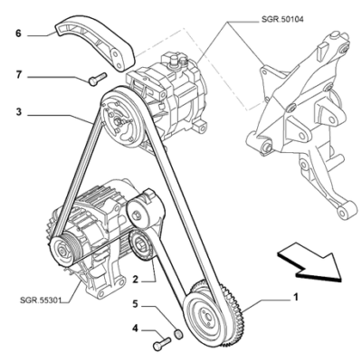 FIAT Abarth Punto Evo 2010-2013 Miscellaneous Controls (Belts And Pulleys) Lock Washer