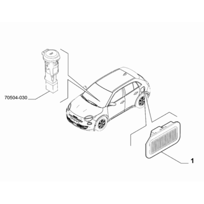 FIAT 600 2023-Present Inner Lighting Bulb