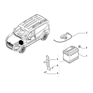FIAT Doblo 2011-2022 Battery Branch Control Unit