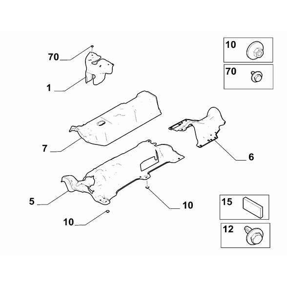 FIAT Doblo 2023-Present Exhaust Piping Screw
