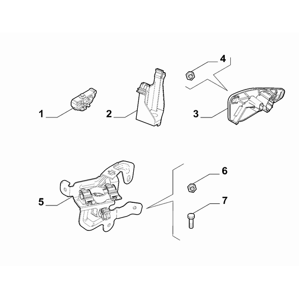 FIAT 500X 2016-Present Fuel Line Fixing Nut