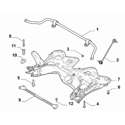 FIAT Abarth 500e 2023-Present Front Suspension Screw