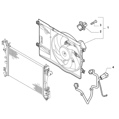 FIAT Fiorino 2007-2021 Fan And Fan Drive Electric Cable