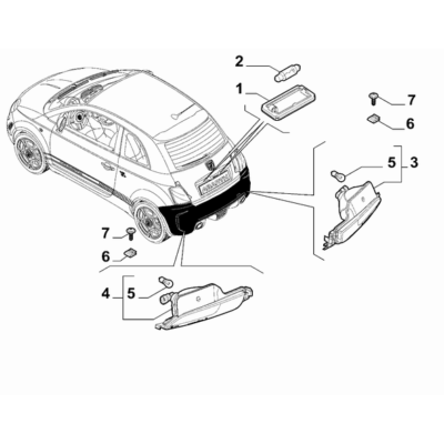 FIAT Abarth 595 2012-Present Outer Lighting Foglight