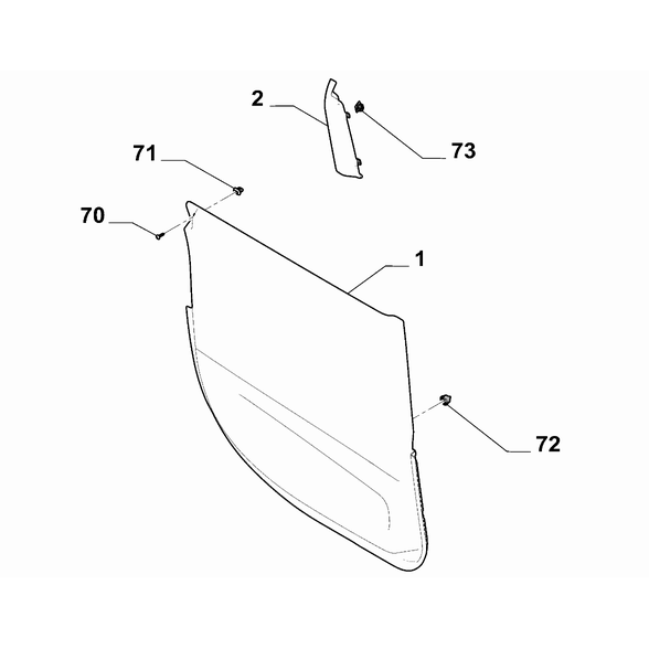 FIAT Doblo 2023-Present Panels For Rear Side Door Nut