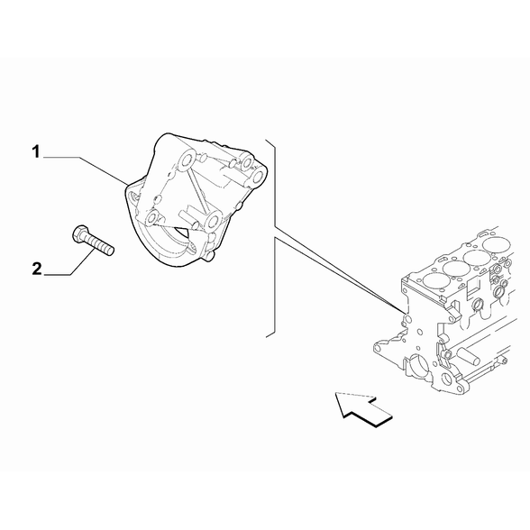 FIAT 600 2023-Present Driveshaft Mounting Support