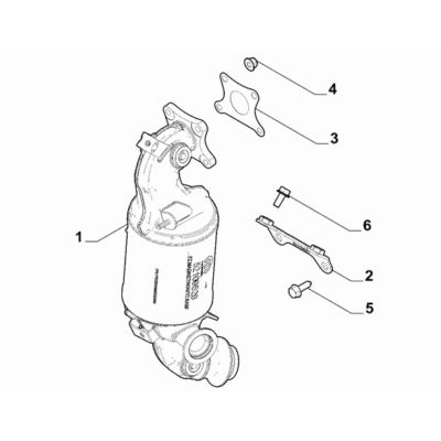 FIAT 500 2016-Present Exhaust Piping Bracket