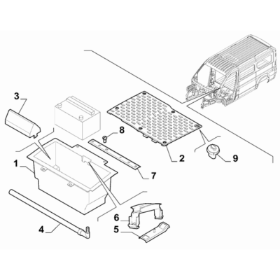 FIAT Ducato 2006-2020 Battery Spacer
