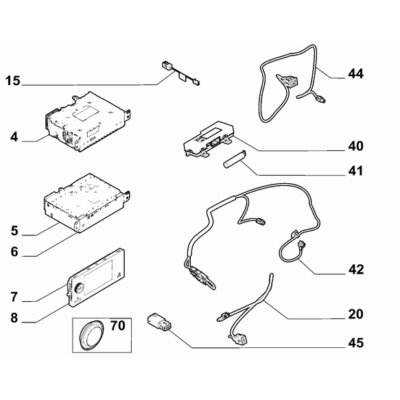 FIAT Doblo 2023-Present Car Radio Devices Cable Harness