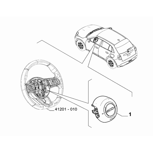 FIAT 600 2023-Present Air-Bag Devices Air-Bag