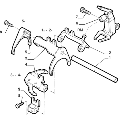 FIAT 500 2007-2016 Transmission Inner Controls Support