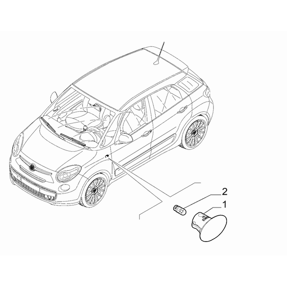FIAT 500L 2012-2022 Signalling Devices Bulb