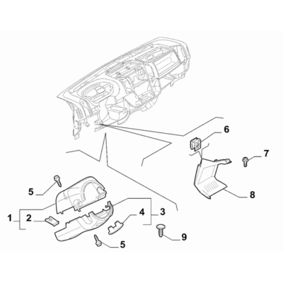 FIAT Ducato 2006-2020 Instrument Panel Screw