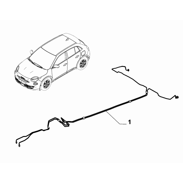 FIAT 600 2023-Present Hydraulic Brake System Pipe