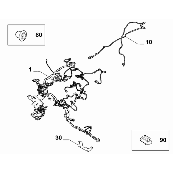 FIAT Doblo 2023-Present Cable Set (Centre) Clip