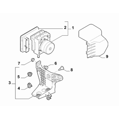 FIAT 500X 2016-Present Hydraulic Brake System Resilient Bush