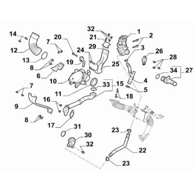 FIAT Ducato 2006-2020 Exhaust Gas Control Device Screw