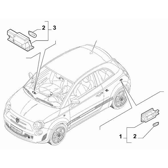 FIAT Abarth 695 2012-Present Inner Lighting Bulb