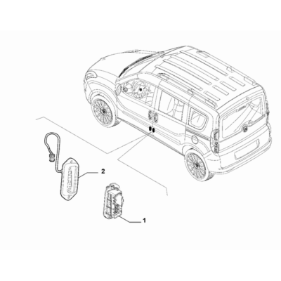 FIAT Doblo 2011-2022 Centralized Grip Control Contact