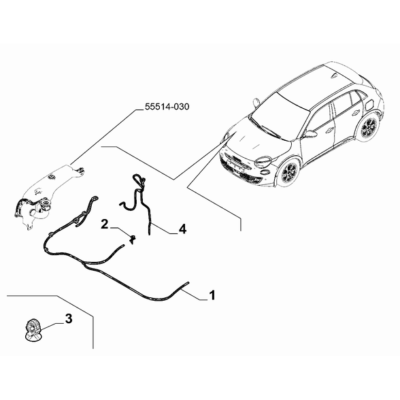 FIAT 600 2023-Present Windscreen Wiper Hose