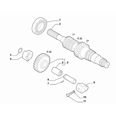 FIAT Abarth 595 2012-Present Spur Reduction Gearing Screw