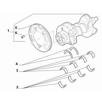 FIAT 500X 2016-Present Crankshaft And Flywheel Big End Shells