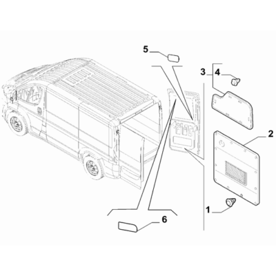 FIAT Ducato 2021-Present Back Door Plug