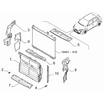 FIAT 600 2023-Present Fan And Fan Drive Conveyor