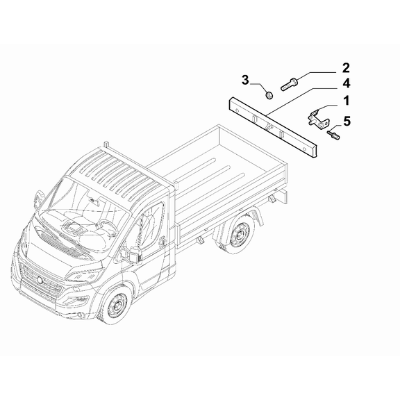 FIAT Ducato 2021-Present Bodyshell,Structure (Rear Part) Nut