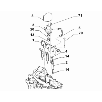 FIAT 600 2023-Present Fuel Injection System Seal Gasket