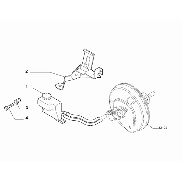 FIAT Abarth Punto Evo 2010-2013 Hydraulic Brake System Rivet